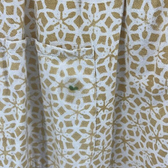 Passion Lilie 100% cotton elastic waist pull on printed A-line midi skirt sz S - Picture 4 of 7